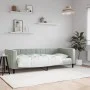 Sofá cama terciopelo gris claro 80x200 cm de vidaXL, Camas y somieres - Ref: Foro24-354001, Precio: 211,63 €, Descuento: %