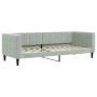 Hellgraues Samtschlafsofa 80x200 cm von vidaXL, Betten und Lattenroste - Ref: Foro24-354001, Preis: 186,16 €, Rabatt: %