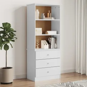 ALTA white pine wood bookcase with drawers 60x35x142 cm by vidaXL, Bookcases and shelves - Ref: Foro24-353952, Price: 138,51 ...