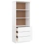 ALTA white pine wood bookcase with drawers 60x35x142 cm by vidaXL, Bookcases and shelves - Ref: Foro24-353952, Price: 138,51 ...