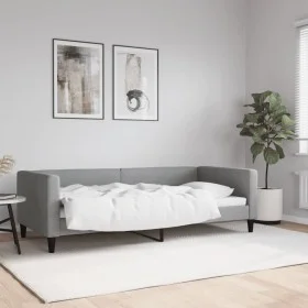 Sofá cama tela gris claro 90x200 cm de vidaXL, Camas y somieres - Ref: Foro24-353983, Precio: 183,29 €, Descuento: %