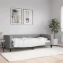 Sofá cama tela gris claro 90x200 cm de vidaXL, Camas y somieres - Ref: Foro24-353983, Precio: 182,94 €, Descuento: %