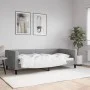 Sofá cama tela gris claro 100x200 cm de vidaXL, Camas y somieres - Ref: Foro24-353988, Precio: 191,63 €, Descuento: %