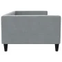 Light gray fabric sofa bed 100x200 cm by vidaXL, Beds and slatted bases - Ref: Foro24-353988, Price: 191,64 €, Discount: %