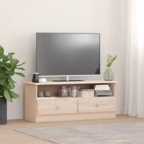 TV-Schrank mit Schubladen ALTA aus massivem Kiefernholz 100x35x41 cm von vidaXL, TV-Möbel - Ref: Foro24-353933, Preis: 72,56 ...