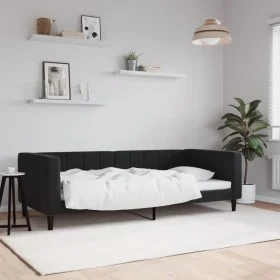 Schlafsofa aus schwarzem Samt, 90 x 200 cm von vidaXL, Betten und Lattenroste - Ref: Foro24-354012, Preis: 185,08 €, Rabatt: %