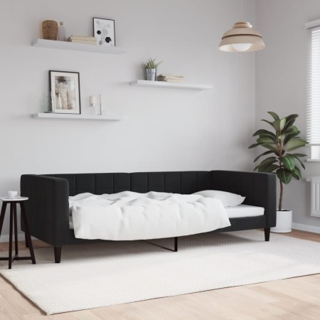 Schlafsofa aus schwarzem Samt, 90 x 200 cm von vidaXL, Betten und Lattenroste - Ref: Foro24-354012, Preis: 172,34 €, Rabatt: %