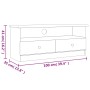 TV-Schrank mit Schubladen ALTA aus massivem Kiefernholz 100x35x41 cm von vidaXL, TV-Möbel - Ref: Foro24-353933, Preis: 73,46 ...