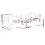 Schlafsofa aus schwarzem Samt, 90 x 200 cm von vidaXL, Betten und Lattenroste - Ref: Foro24-354012, Preis: 184,69 €, Rabatt: %