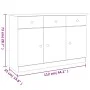 Aparador ALTA madera maciza de pino 112x35x73 cm by vidaXL, Sideboards - Ref: Foro24-353938, Price: 154,13 €, Discount: %