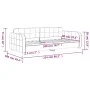 Sofá cama terciopelo azul 90x200 cm de vidaXL, Camas y somieres - Ref: Foro24-354057, Precio: 210,60 €, Descuento: %