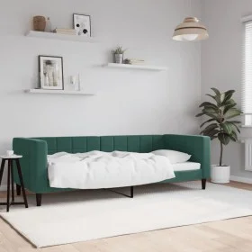 Dunkelgrünes Samtschlafsofa 80x200 cm von vidaXL, Betten und Lattenroste - Ref: Foro24-354003, Preis: 180,34 €, Rabatt: %