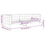 Dunkelgrünes Samtschlafsofa 80x200 cm von vidaXL, Betten und Lattenroste - Ref: Foro24-354003, Preis: 183,01 €, Rabatt: %