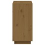 Estantería madera maciza de pino marrón miel 60x35x71 cm