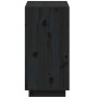 Estantería madera maciza de pino negra 60x35x71 cm