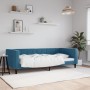 Blaues Samtschlafsofa 90x200 cm von vidaXL, Betten und Lattenroste - Ref: Foro24-354007, Preis: 187,53 €, Rabatt: %