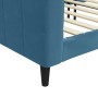 Blaues Samtschlafsofa 90x200 cm von vidaXL, Betten und Lattenroste - Ref: Foro24-354007, Preis: 187,53 €, Rabatt: %