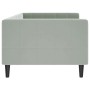 Sofá cama terciopelo gris claro 90x200 cm de vidaXL, Camas y somieres - Ref: Foro24-354008, Precio: 192,03 €, Descuento: %
