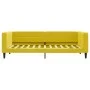 Sofá cama terciopelo amarillo 90x200 cm de vidaXL, Camas y somieres - Ref: Foro24-354013, Precio: 186,33 €, Descuento: %