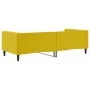 Sofá cama terciopelo amarillo 90x200 cm de vidaXL, Camas y somieres - Ref: Foro24-354013, Precio: 186,33 €, Descuento: %
