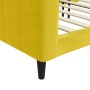 Sofá cama terciopelo amarillo 90x200 cm de vidaXL, Camas y somieres - Ref: Foro24-354013, Precio: 189,11 €, Descuento: %