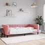Rosafarbenes Samtschlafsofa 100x200 cm von vidaXL, Betten und Lattenroste - Ref: Foro24-354018, Preis: 211,44 €, Rabatt: %