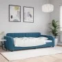 Sofá cama terciopelo azul 100x200 cm de vidaXL, Camas y somieres - Ref: Foro24-354064, Precio: 202,54 €, Descuento: %