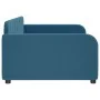 Sofá cama terciopelo azul 100x200 cm de vidaXL, Camas y somieres - Ref: Foro24-354064, Precio: 202,54 €, Descuento: %