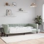 Hellgraues Samtschlafsofa 100x200 cm von vidaXL, Betten und Lattenroste - Ref: Foro24-354015, Preis: 200,17 €, Rabatt: %