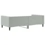 Sofá cama terciopelo gris claro 100x200 cm de vidaXL, Camas y somieres - Ref: Foro24-354015, Precio: 196,83 €, Descuento: %