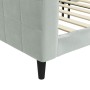 Hellgraues Samtschlafsofa 100x200 cm von vidaXL, Betten und Lattenroste - Ref: Foro24-354015, Preis: 200,17 €, Rabatt: %