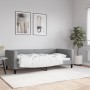 Light gray fabric sofa bed 90x190 cm by vidaXL, Beds and slatted bases - Ref: Foro24-353993, Price: 215,90 €, Discount: %