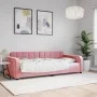 Sofá cama terciopelo rosa 90x200 cm de vidaXL, Camas y somieres - Ref: Foro24-354061, Precio: 262,74 €, Descuento: %