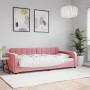 Sofá cama terciopelo rosa 90x200 cm de vidaXL, Camas y somieres - Ref: Foro24-354061, Precio: 252,21 €, Descuento: %