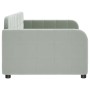 Sofá cama terciopelo gris claro 90x200 cm de vidaXL, Camas y somieres - Ref: Foro24-354058, Precio: 192,55 €, Descuento: %