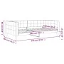 Gelbes Samtschlafsofa 100x200 cm von vidaXL, Betten und Lattenroste - Ref: Foro24-354020, Preis: 186,23 €, Rabatt: %