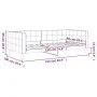 Schlafsofa aus schwarzem Samt, 90 x 190 cm von vidaXL, Betten und Lattenroste - Ref: Foro24-354023, Preis: 192,92 €, Rabatt: %