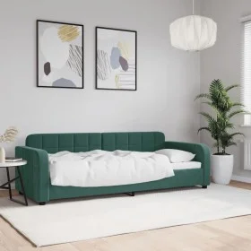 Dunkelgrünes Samtschlafsofa 80x200 cm von vidaXL, Betten und Lattenroste - Ref: Foro24-354053, Preis: 185,30 €, Rabatt: %