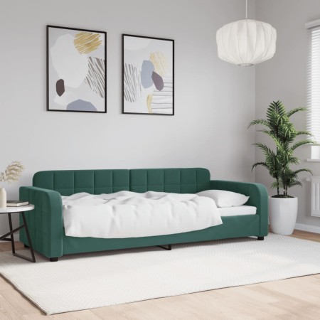 Dark green velvet sofa bed 80x200 cm by vidaXL, Beds and slatted bases - Ref: Foro24-354053, Price: 187,82 €, Discount: %