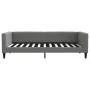 Sofá cama tela gris oscuro 100x200 cm de vidaXL, Camas y somieres - Ref: Foro24-353989, Precio: 191,68 €, Descuento: %
