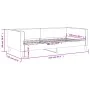 Dunkelgraues Schlafsofa aus Stoff, 100 x 200 cm von vidaXL, Betten und Lattenroste - Ref: Foro24-353989, Preis: 191,68 €, Rab...