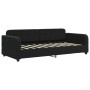 Black velvet sofa bed 90x190 cm by vidaXL, Beds and slatted bases - Ref: Foro24-354073, Price: 184,20 €, Discount: %