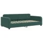 Sofá cama terciopelo verde oscuro 100x200 cm de vidaXL, Camas y somieres - Ref: Foro24-354067, Precio: 197,22 €, Descuento: %