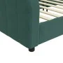 Sofá cama terciopelo verde oscuro 100x200 cm de vidaXL, Camas y somieres - Ref: Foro24-354067, Precio: 197,22 €, Descuento: %