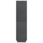 Estantería/divisor de espacios madera pino gris 80x35x135 cm