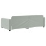 Hellgraues Samtschlafsofa 100x200 cm von vidaXL, Betten und Lattenroste - Ref: Foro24-354065, Preis: 268,50 €, Rabatt: %