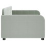 Hellgraues Samtschlafsofa 90x190 cm von vidaXL, Betten und Lattenroste - Ref: Foro24-354071, Preis: 183,97 €, Rabatt: %