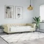 Sofá cama cuero sintético color crema 100x200 cm de vidaXL, Camas y somieres - Ref: Foro24-354232, Precio: 224,27 €, Descuent...