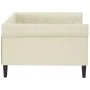 Cremefarbenes Schlafsofa aus Kunstleder, 100 x 200 cm von vidaXL, Betten und Lattenroste - Ref: Foro24-354232, Preis: 224,27 ...