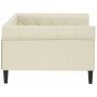 Sofá cama cuero sintético color crema 100x200 cm de vidaXL, Camas y somieres - Ref: Foro24-354232, Precio: 243,50 €, Descuent...